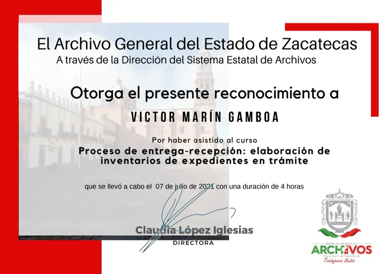 Elaboración de Inventarios de Expedientes en Trámite